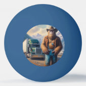 Bigfoot Truck Driver Pingpongbal (Voorkant)