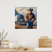 Bigfoot Truck Driver Poster (Keuken)