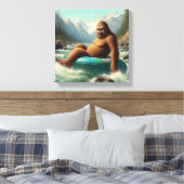 Bigfoot Tubing Canvas Afdruk (Insitu (Slaapkamer))