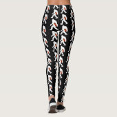 Bigfoot Turkey Funny Thanksgiving Day Leggings (Achterkant)
