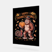 Bigfoot Turkije Pompoen Thanksgiving Dag Classic T Acryl Bord (Hoek)