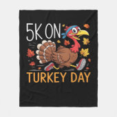 Bigfoot Turkije Pompoen Thanksgiving Dag Classic T Fleece Deken (Voorkant)