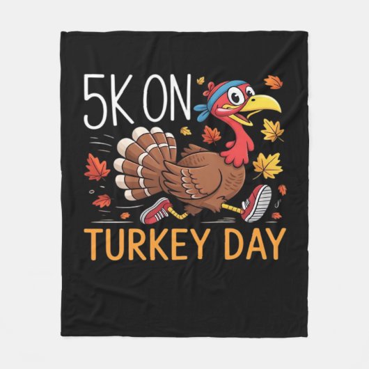 Bigfoot Turkije Pompoen Thanksgiving Dag Classic T Fleece Deken (Voorkant)