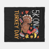 Bigfoot Turkije Pompoen Thanksgiving Dag Classic T Fleece Deken (Voorkant (Horizontaal))
