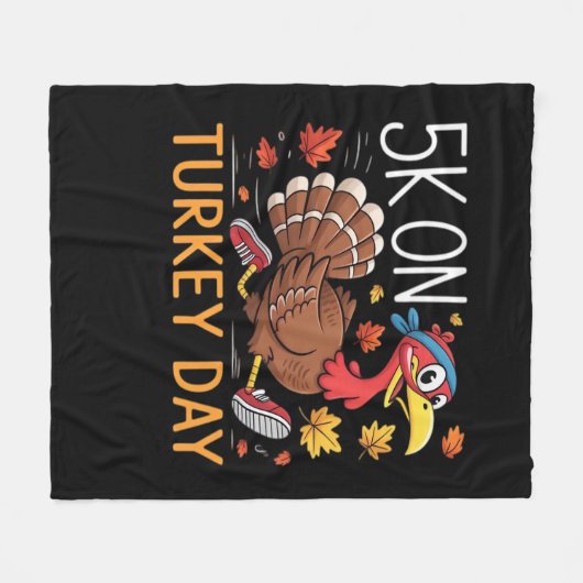 Bigfoot Turkije Pompoen Thanksgiving Dag Classic T Fleece Deken (Voorkant (Horizontaal))