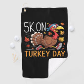 Bigfoot Turkije Pompoen Thanksgiving Dag Classic T Golfhanddoek (Insitu)