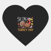 Bigfoot Turkije Pompoen Thanksgiving Dag Classic T Hart Sticker (Voorkant)