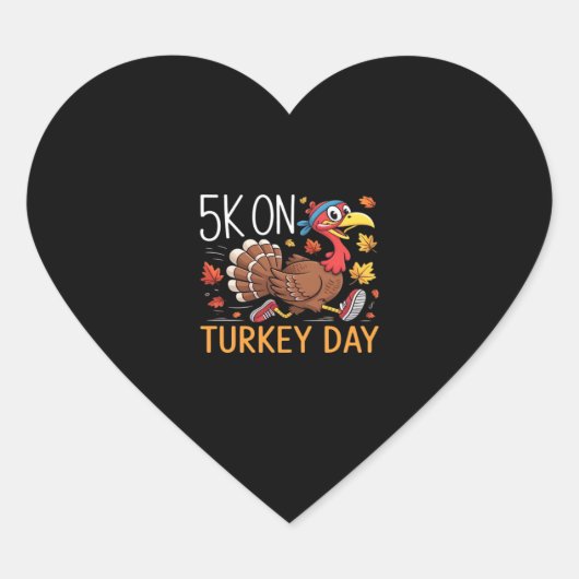 Bigfoot Turkije Pompoen Thanksgiving Dag Classic T Hart Sticker (Voorkant)