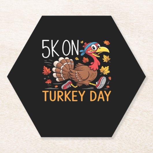 Bigfoot Turkije Pompoen Thanksgiving Dag Classic T Kartonnen Onderzetters (Voorkant)