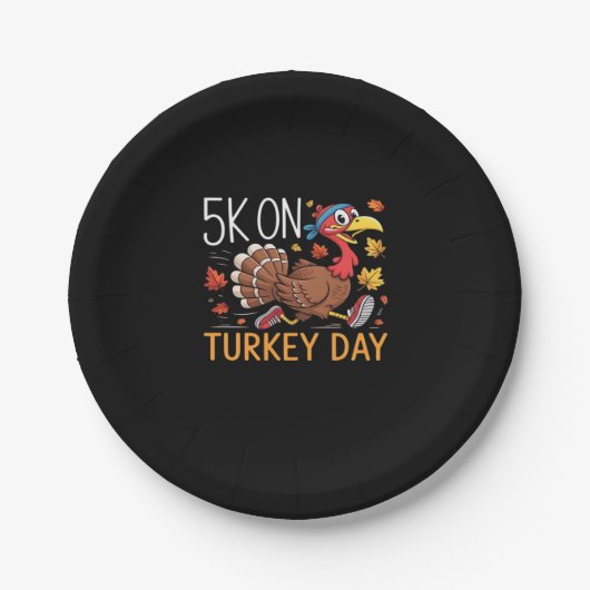 Bigfoot Turkije Pompoen Thanksgiving Dag Classic T Papieren Bordje (Voorkant)