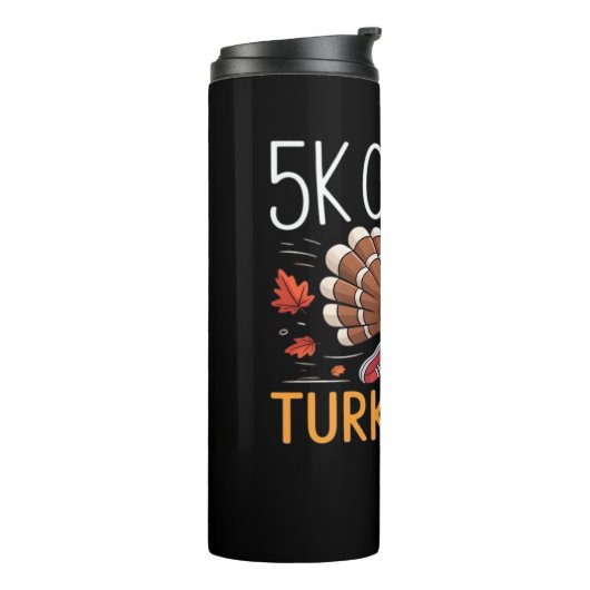 Bigfoot Turkije Pompoen Thanksgiving Dag Classic T Thermosbeker (Gedraaid links)