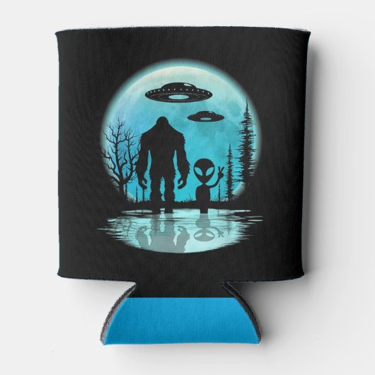 Bigfoot UFO Alien Blikjeskoeler (Voorkant)