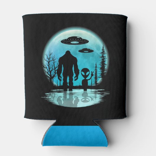 Bigfoot UFO Alien Blikjeskoeler (Achterkant)