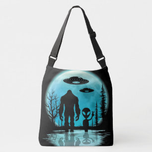 Bigfoot UFO Alien Crossbody Tas