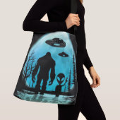 Bigfoot UFO Alien Crossbody Tas (Dichtbij)