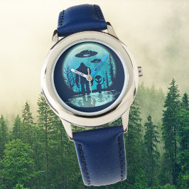 Bigfoot UFO Alien Horloge