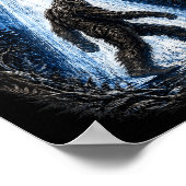 Bigfoot ufo alien ontvoering grappig sasquatch  poster (Hoek)