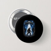 Bigfoot ufo alien ontvoering grappig sasquatch ronde button 5,7 cm (Voorkant /achterkant)
