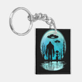 Bigfoot UFO Alien Sleutelhanger (Voorkant Links)