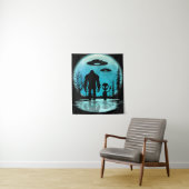 Bigfoot UFO Alien Wandkleed (In situ)