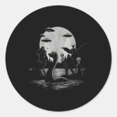 Bigfoot Ufo Loch Ness Monster Mothman And Aliens!  Ronde Sticker (Voorkant)