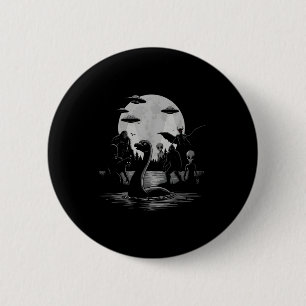 Bigfoot Ufo Loch Ness Monster Mothman En Buitenaar Ronde Button 5,7 Cm