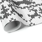 Bigfoot Ugly kerstSweater Knit Style Cadeaupapier (Rol Hoek)