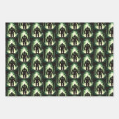 Bigfoot uit voor een boswandeling 2 inpakpapier vel (Voorkant 3)