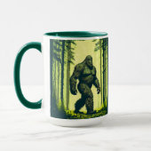 Bigfoot uit voor een boswandeling mok (Links)