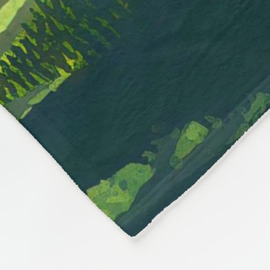 Bigfoot uit voor een boswandeling sasquatch fleece deken (Hoek)