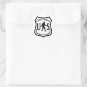 Bigfoot US Forest Service Vierkante Sticker (Tas)