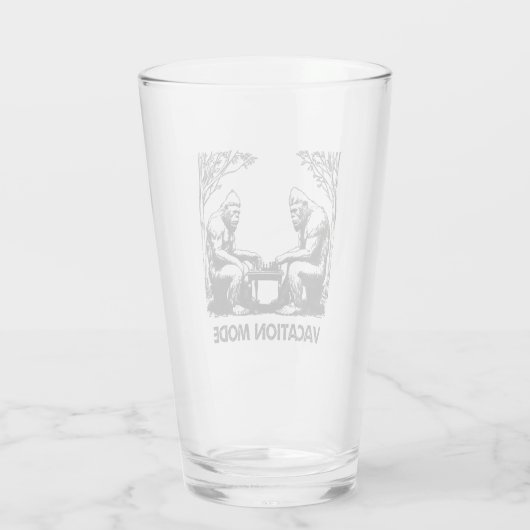 Bigfoot Vacation Mode Schaken Glas (Achterkant)