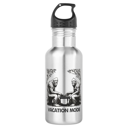 Bigfoot Vacation Mode Schaken Waterfles (Voorkant)