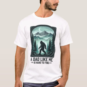 Bigfoot Vader Vintage Gravure Grappige Vader Shirt