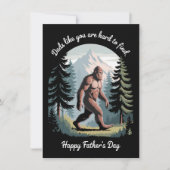 Bigfoot Vaderdag Sasquatch Funny Dad Kaart (Voorkant)