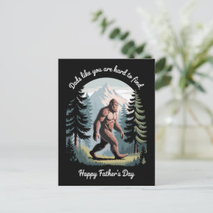 Bigfoot Vaderdag Sasquatch Grappige Vader Briefkaart