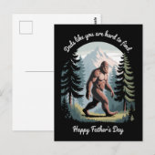 Bigfoot Vaderdag Sasquatch Grappige Vader Briefkaart (Voorkant / Achterkant)