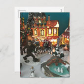 Bigfoot vakantiedorp feestdagenkaart (Voorkant / Achterkant)