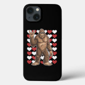 Bigfoot Valentijnsdag Funny Hearts Sasquatch Liefd Case-Mate iPhone Case (Achterkant)