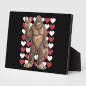 Bigfoot Valentijnsdag Funny Hearts Sasquatch Liefd Fotoplaat (Zijkant)