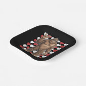 Bigfoot Valentijnsdag Funny Hearts Sasquatch Liefd Papieren Bordje (Gebogen)