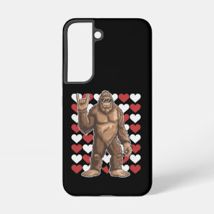 Bigfoot Valentijnsdag Funny Hearts Sasquatch Liefd Samsung Galaxy Hoesje