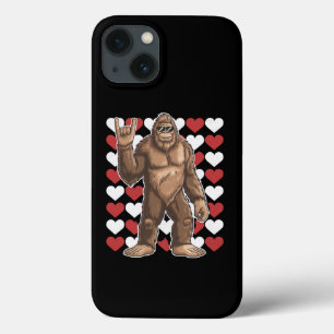 Bigfoot Valentijnsdag Grappige Harten Sasquatch Li Case-Mate iPhone Case