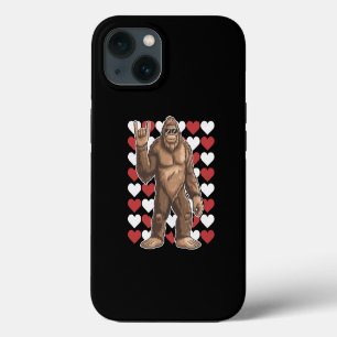 Bigfoot Valentijnsdag Grappige Harten Sasquatch Li iPhone 13 Hoesje
