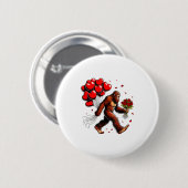 Bigfoot Valentines Day Funny Sasquatch Hearts Love Ronde Button 5,7 Cm (Voorkant /achterkant)