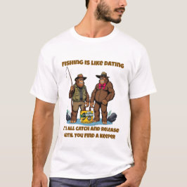 Bigfoot vangt een keeper t-shirt