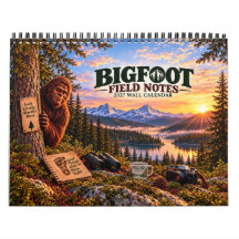 Bigfoot Veldnotities 2027 Muurkalender