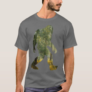 Bigfoot verbergen en groene Natuur zoeken Dubbele T-shirt