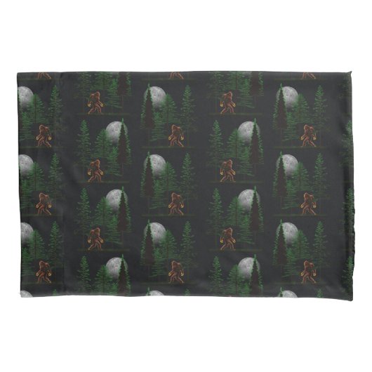 Bigfoot verbergen en zoeken in bos kussensloop (Voorkant)