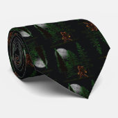 Bigfoot verbergen en zoeken in bos stropdas (Opgerold)